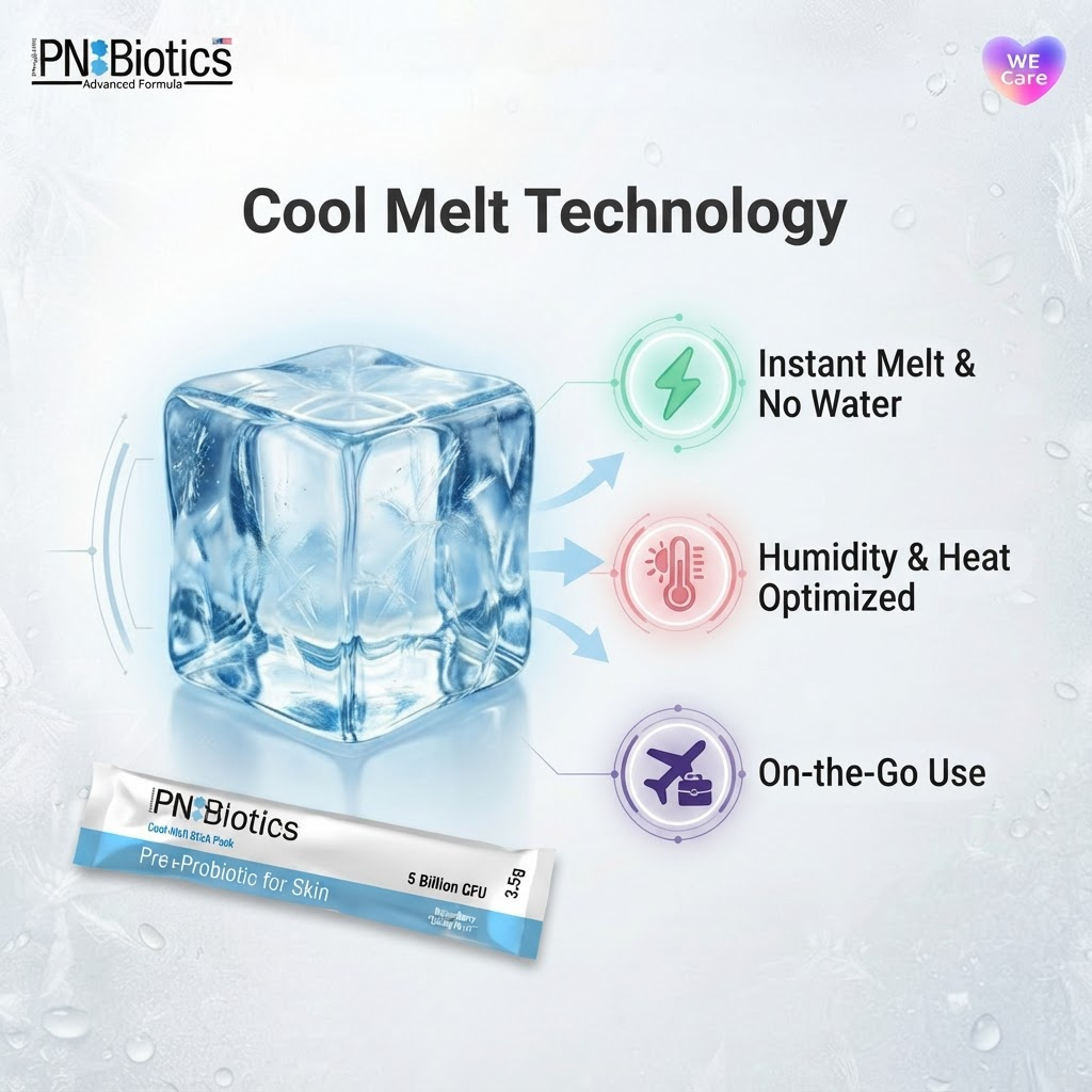 Cool Melt technology: direct melt, cooling experience and on-the-go convenience