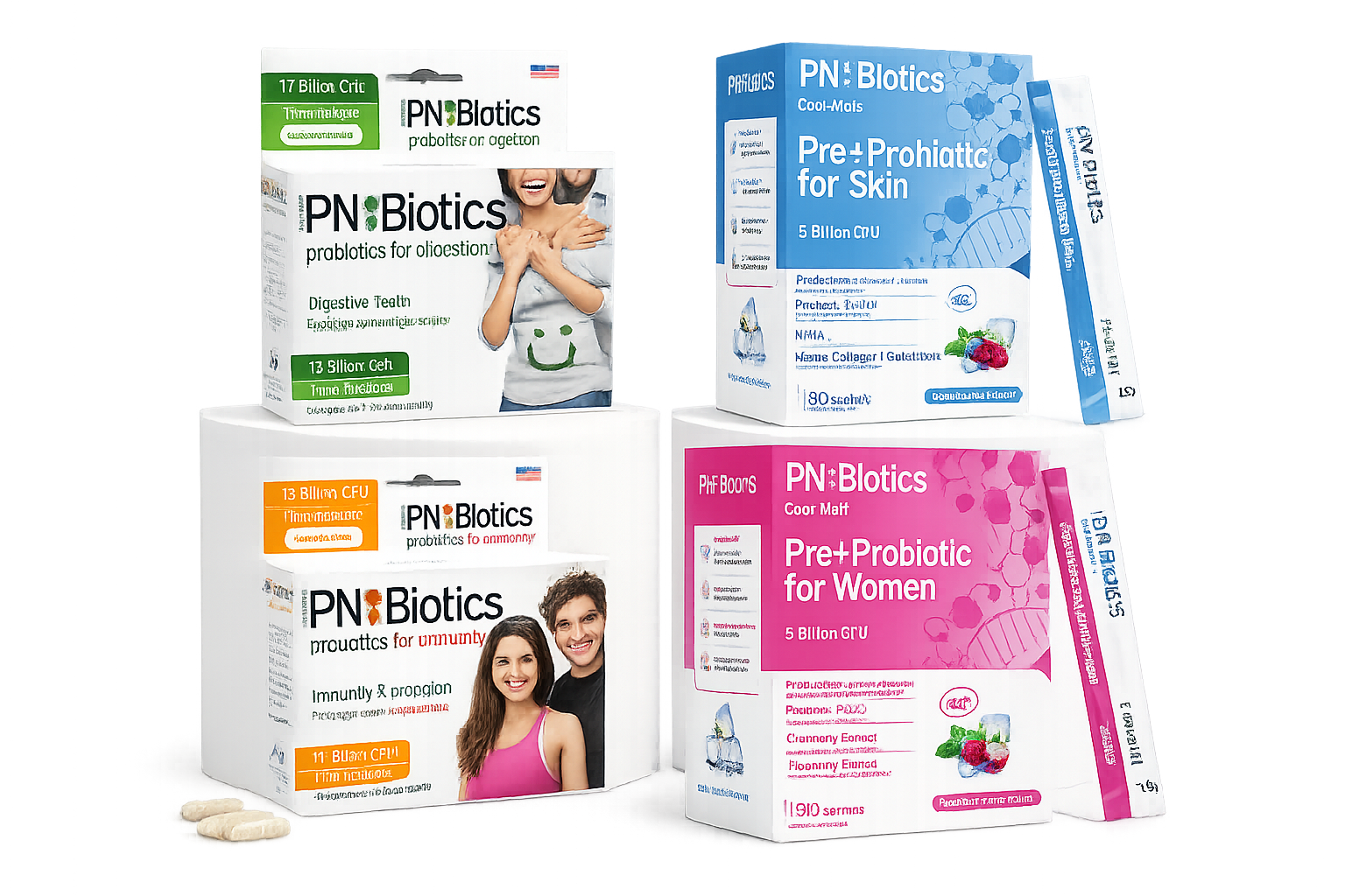 PNBiotics Cool Melt and capsule collection